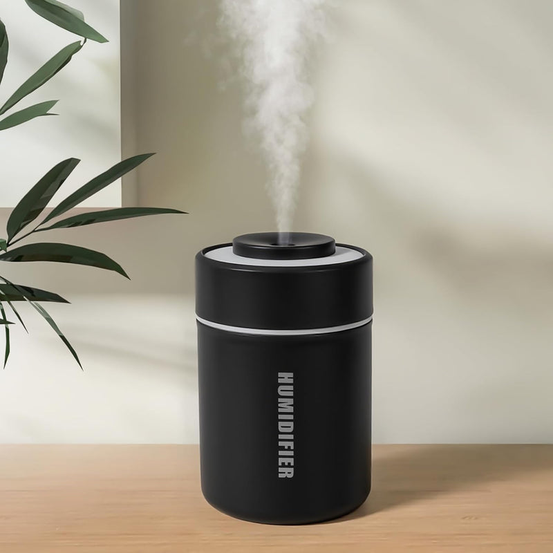 Portable Mini Humidifier, 180ml USB Cool Mist Small Humidifiers for Bedroom, Personal Desktop Humidification for Car Office Travel & Indoor Plants