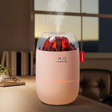 Portable Mini Humidifier for Desk Bedroom Indoor Plant, 280 ml Humidifier for Office Small Room, USB Powered Quiet Cool Mist Humidification Night Light