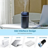 Car Diffuser Humidifier USB Aromatherapy Essential Oil Air Freshener USB Cool Mist Mini Portable Diffuser for Car Home Office Bedroom