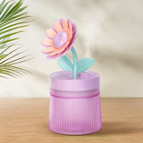 Cute Flower Mini Humidifier, 260ml Sunflower Desktop Humidifiers for Bedroom, Portable Small Cool Mist Humidification for Home, Baby Nursery