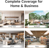 8MP PoE IP Camera Outdoor, 4K Bullet Surveillance Cameras for Home Security with Human/Vehicle Detection, Full Color Night Vision, Two Way Talk, App Control