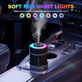 Portable Mini Humidifier, 180ml USB Cool Mist Small Humidifiers for Bedroom, Personal Desktop Humidification for Car Office Travel & Indoor Plants